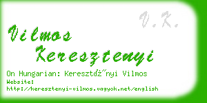 vilmos keresztenyi business card